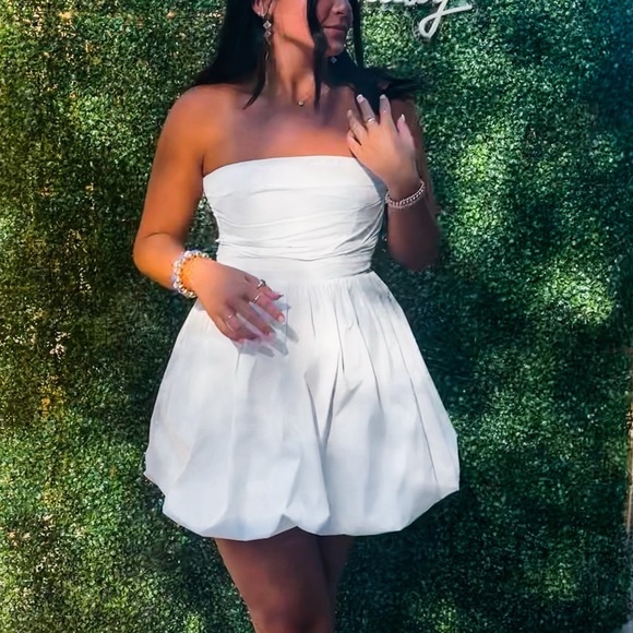 Amanda Uprichard Strapless white dress - Picture 1 of 2